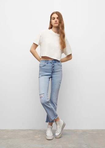 MANGO TEEN Flared Jeans 'Trumpet' in Blau