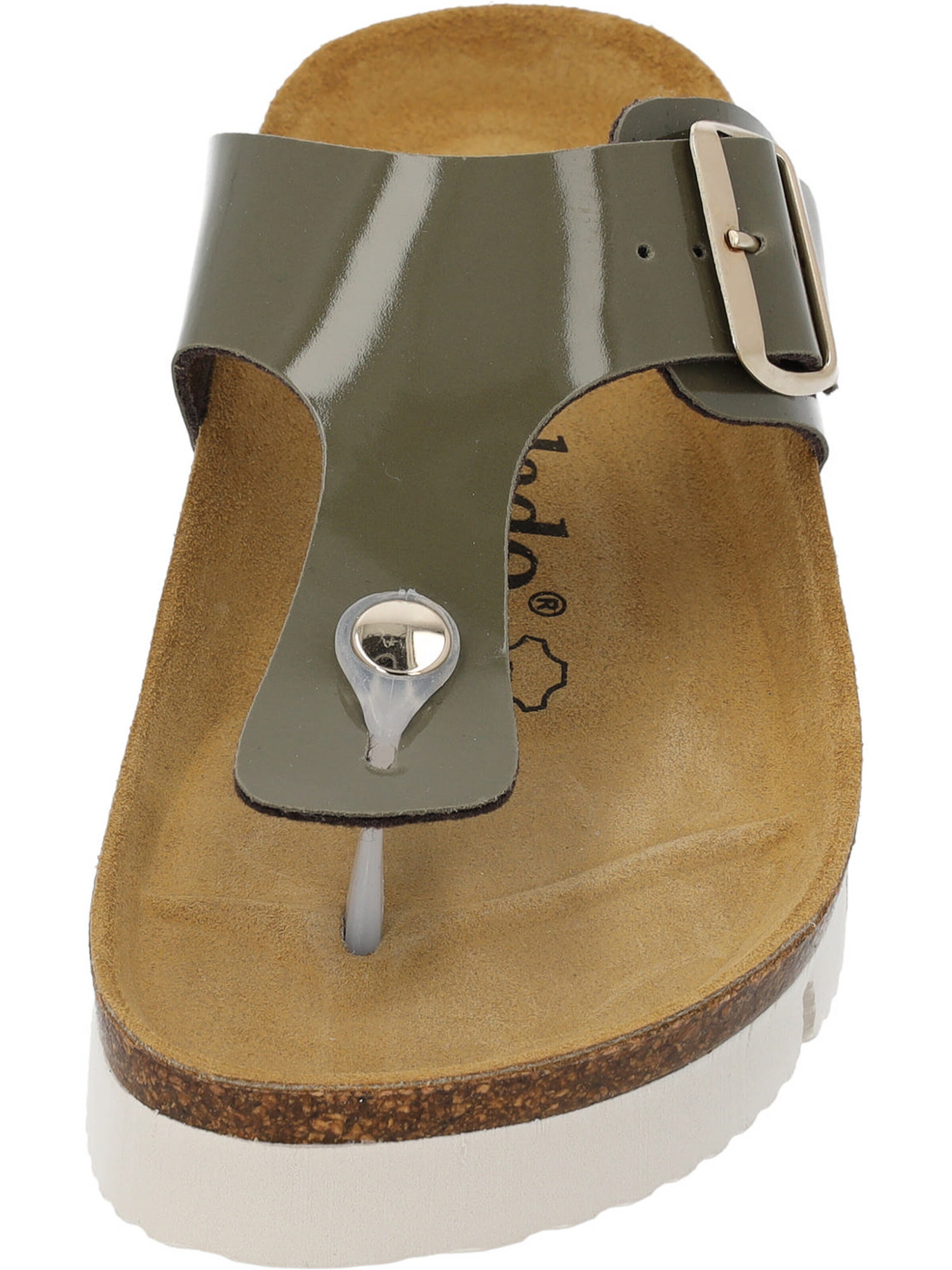Palado T-bar sandals 'Palado Kos PL Lack' in Green