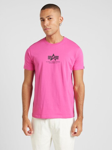 ALPHA INDUSTRIES T-Shirt in Pink: Vorderseite