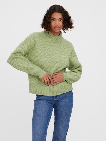 VERO MODA Sweter w kolorze zielony: przód