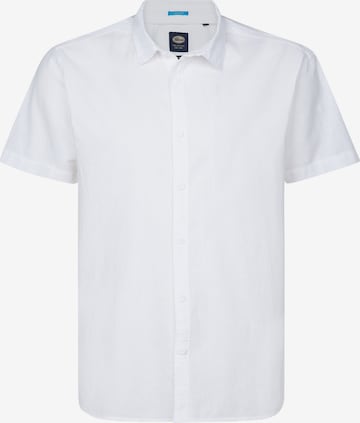 Coupe regular Chemise 'Mahiway' Petrol Industries en blanc : devant