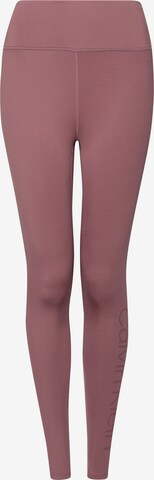 Skinny Pantalon de sport 'Gym' Calvin Klein Sport en rose : devant