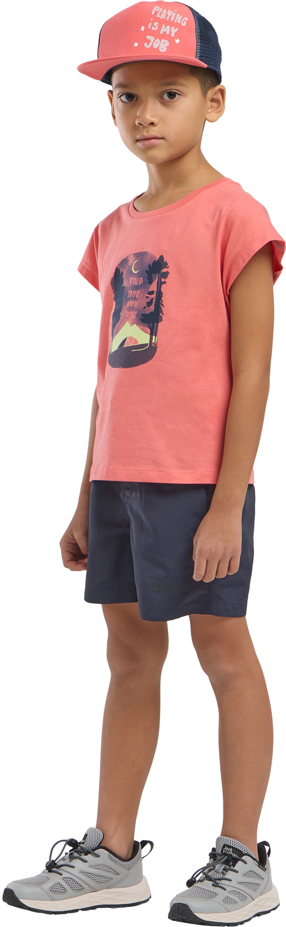 JACK WOLFSKIN T-Shirt in Pink