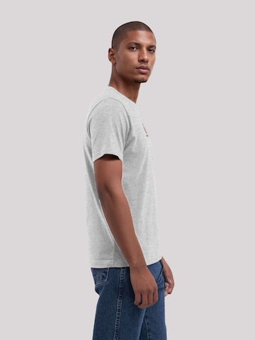 T-Shirt 'Mood Stickerei' F4NT4STIC en gris