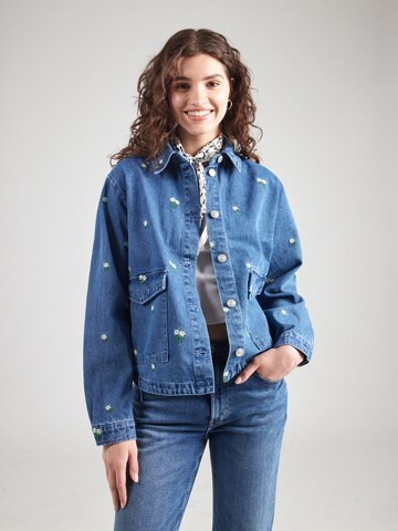 PIECES Between-Season Jacket 'PCFreia' in Blue: front