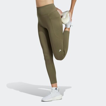 ADIDAS PERFORMANCE Skinny Workout Pants 'Dailyrun' in Green