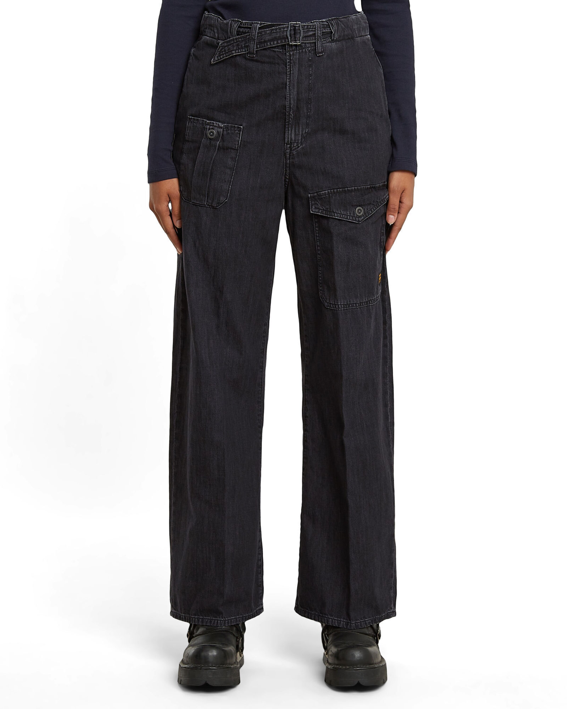 G-STAR Loose fit Jeans in Black: front