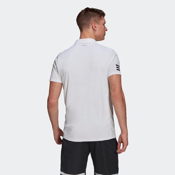 T-Shirt fonctionnel 'Club 3-Stripes' ADIDAS SPORTSWEAR en blanc