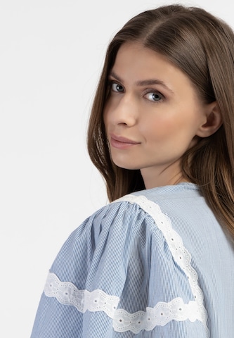 DreiMaster Vintage Bluse in Blau