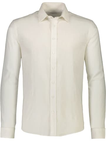 Coupe regular Chemise Lindbergh en blanc : devant