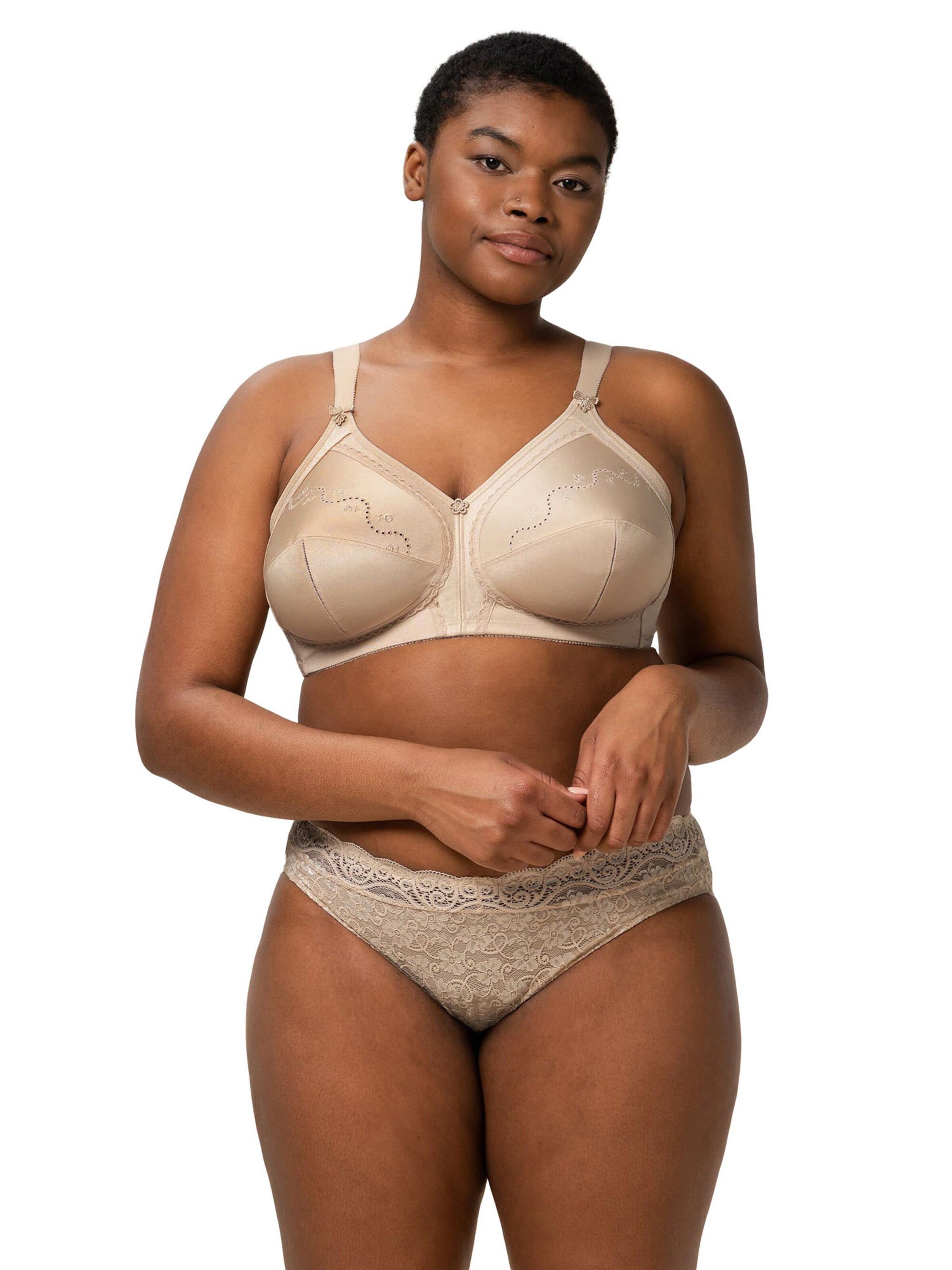 Soutien-gorge ' Doreen + Cotton ' TRIUMPH en beige