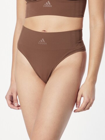 Sous-vêtements de sport ADIDAS SPORTSWEAR en marron : devant