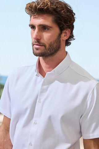 H.I.S Regular fit Button Up Shirt in White