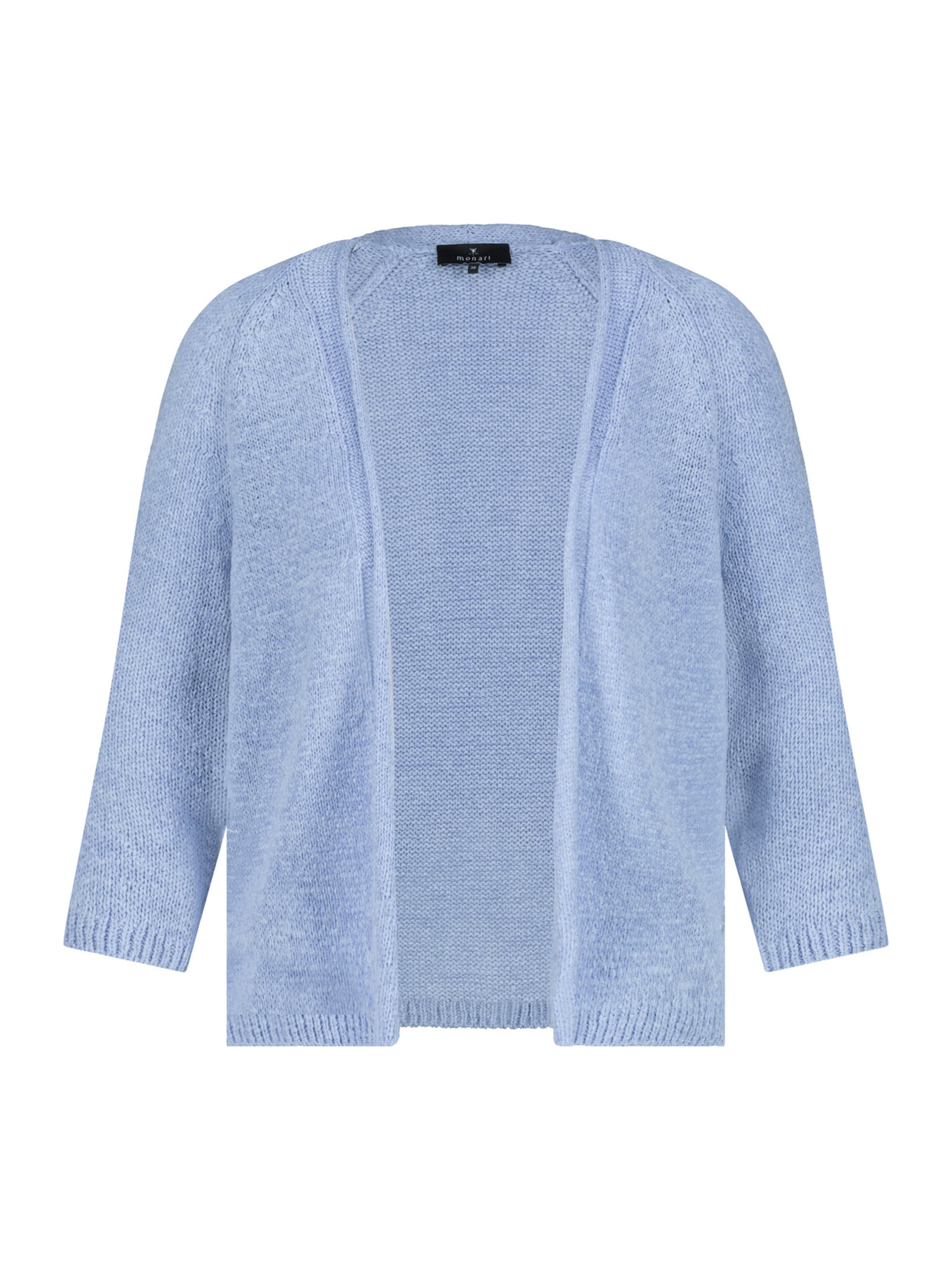 monari Πλεκτή ζακέτα σε μπλε: μπροστά