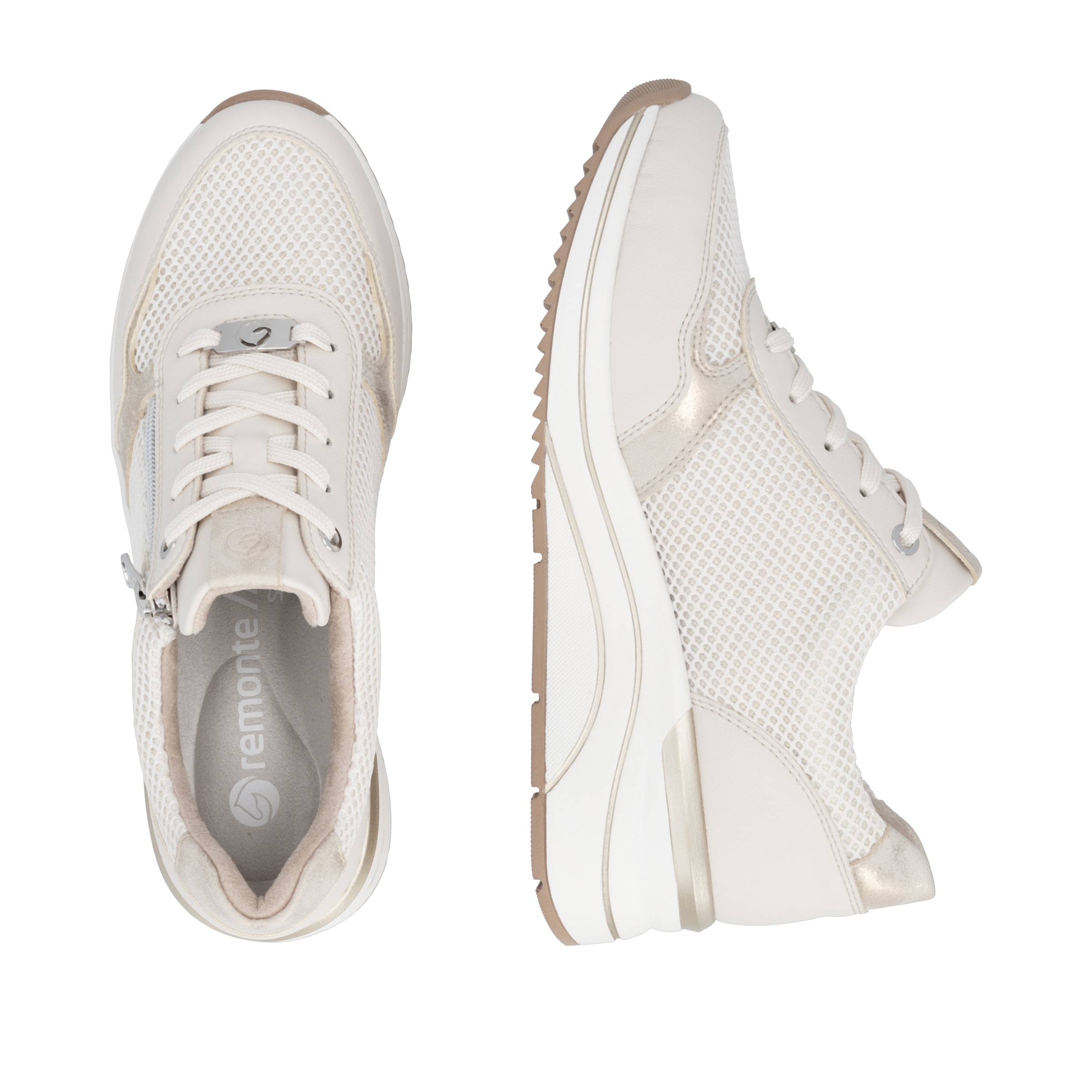 REMONTE Sneakers 'D0T19' in Beige