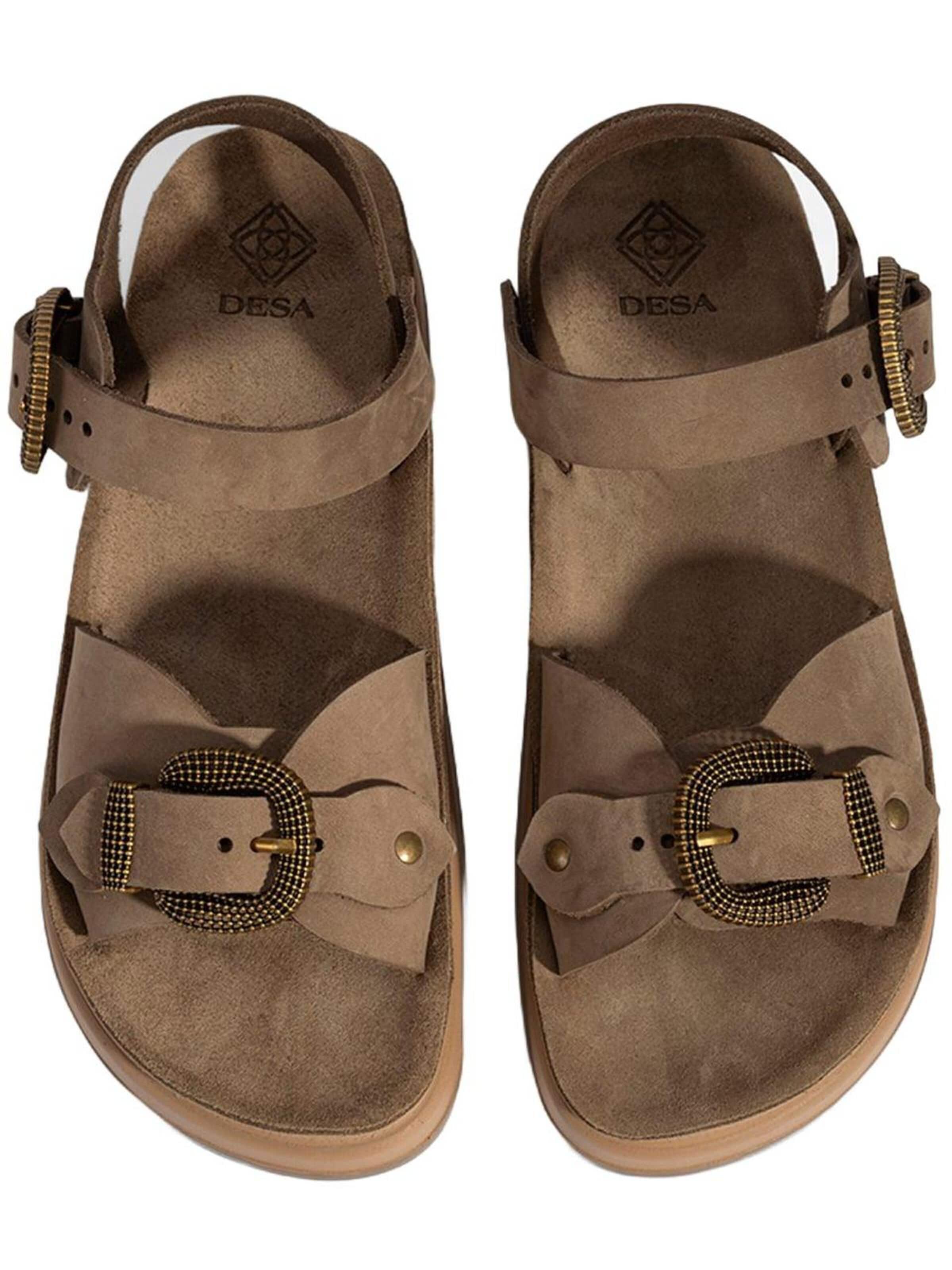 Desa Sandal 'Keilsandalen' in Grey