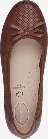 TAMARIS Ballet Flats in Brown