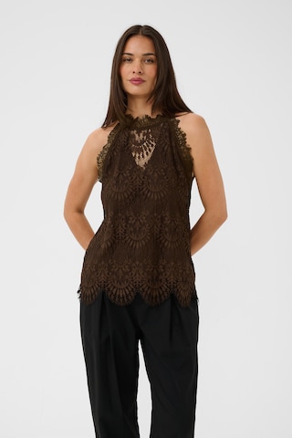 CULTURE - Blusa 'Arto' en marrón: frente