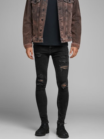 JACK & JONES - Skinny Vaquero 'Liam' en negro: frente