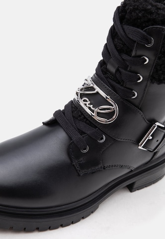 Bottines à lacets Karl Lagerfeld en noir