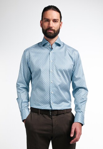 ETERNA Regular fit Button Up Shirt in Blue: front