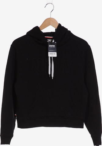 Tommy Jeans Sweatshirt & Zip-Up Hoodie in S in Black: front