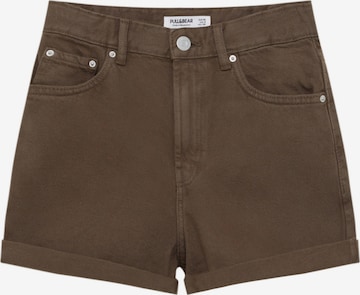 Pull&Bear Regular Shorts in Braun: predná strana