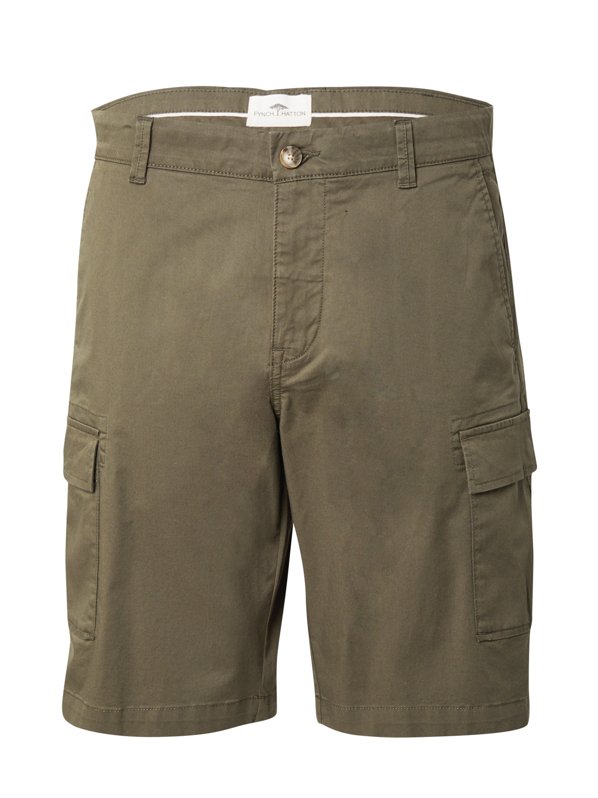 FYNCH-HATTON Regular Карго панталон в зелено: отпред