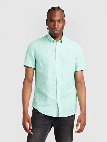 Coupe regular Chemise GARCIA en bleu : devant