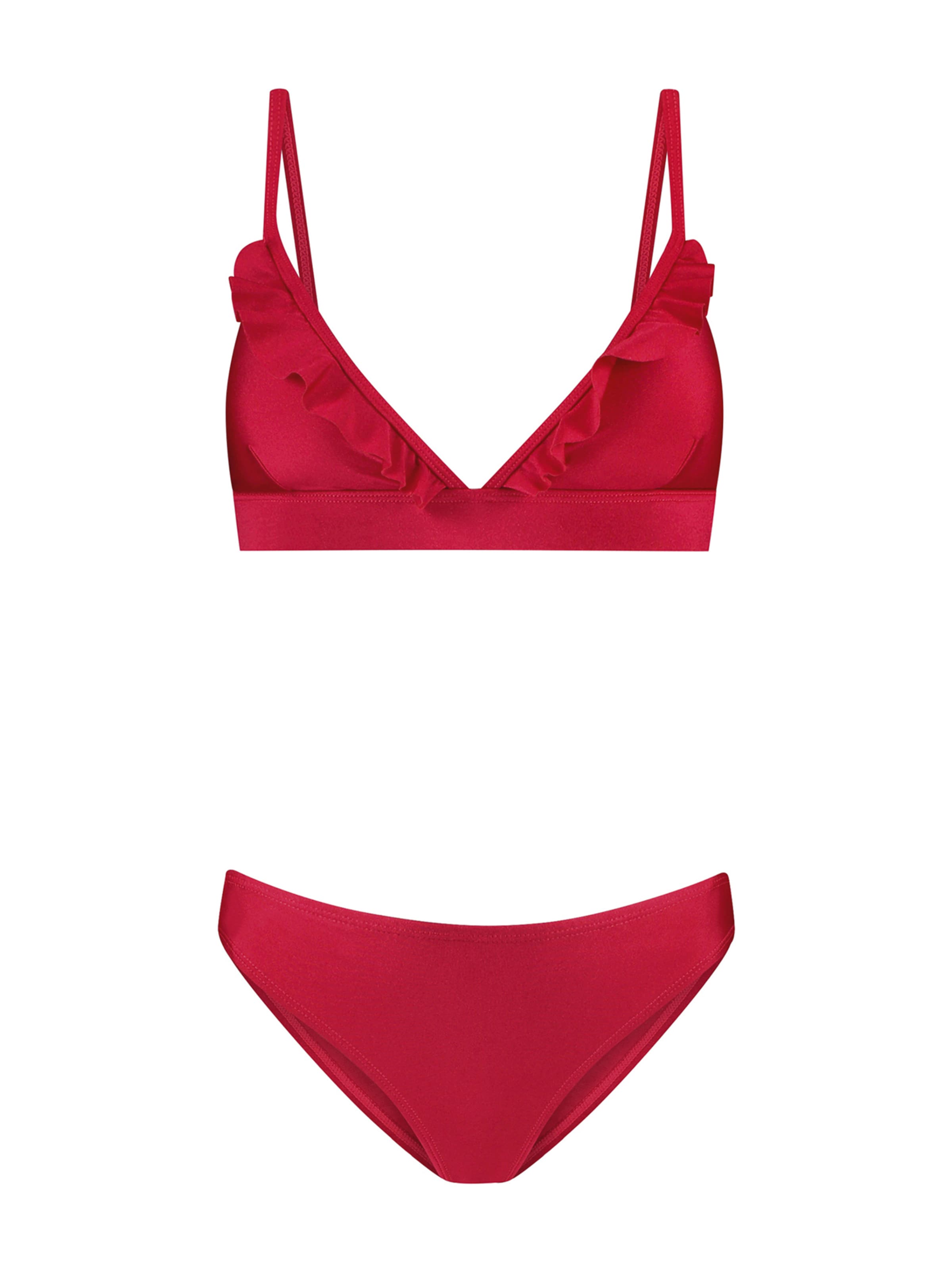 Shiwi Trojuholníky Bikiny 'Beau' - Červená: predná strana