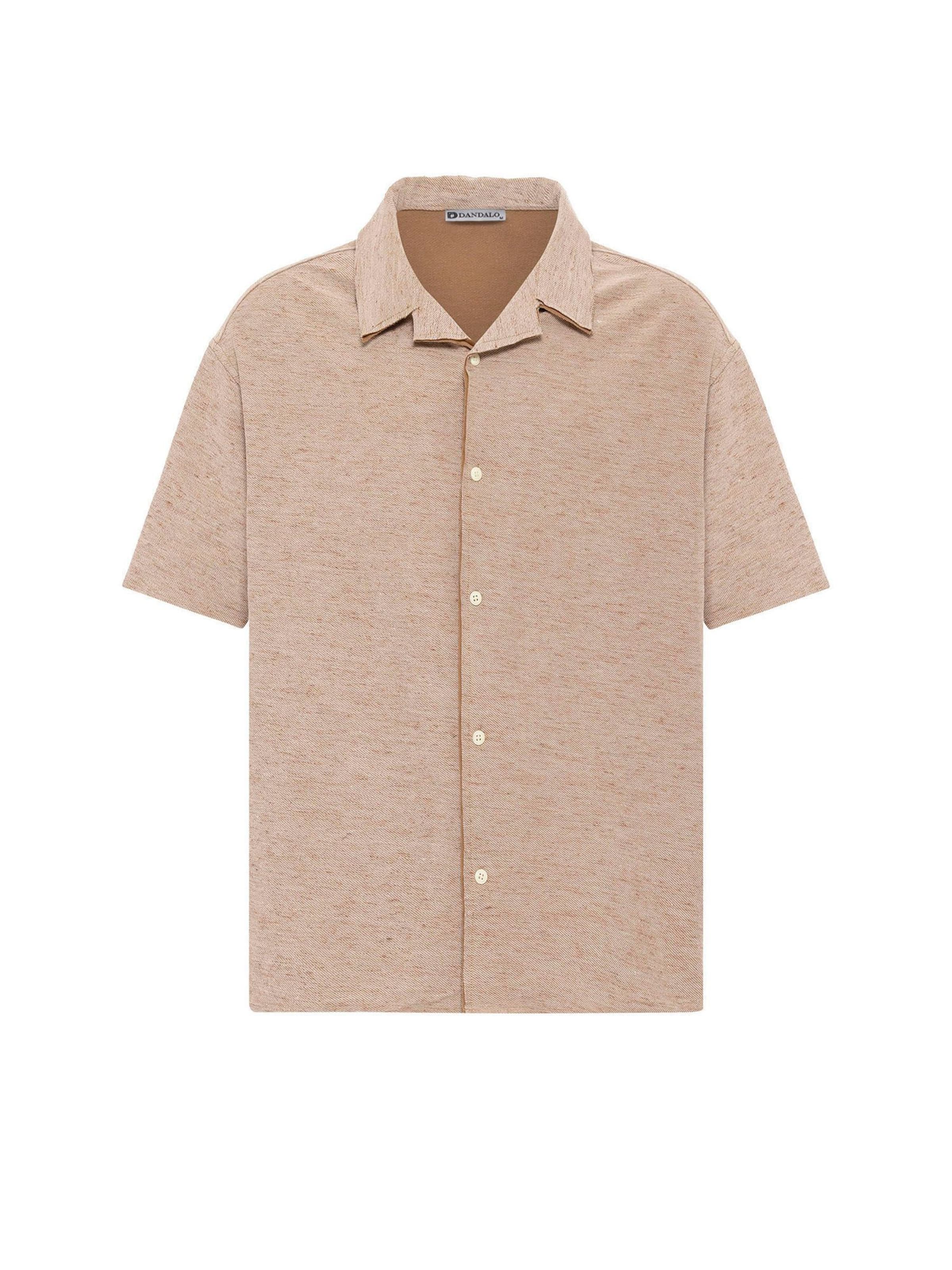 Dandalo Pohodlné nošení Košile – hnědá: přední strana