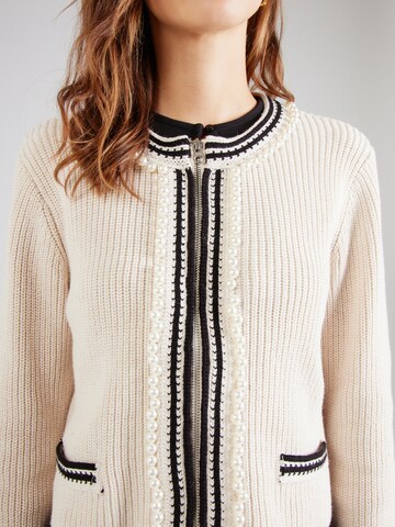 OBJECT Knit cardigan 'OBJPERLA' in Beige