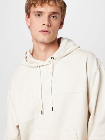 BOSS Sweatshirt 'Patch' in Beige