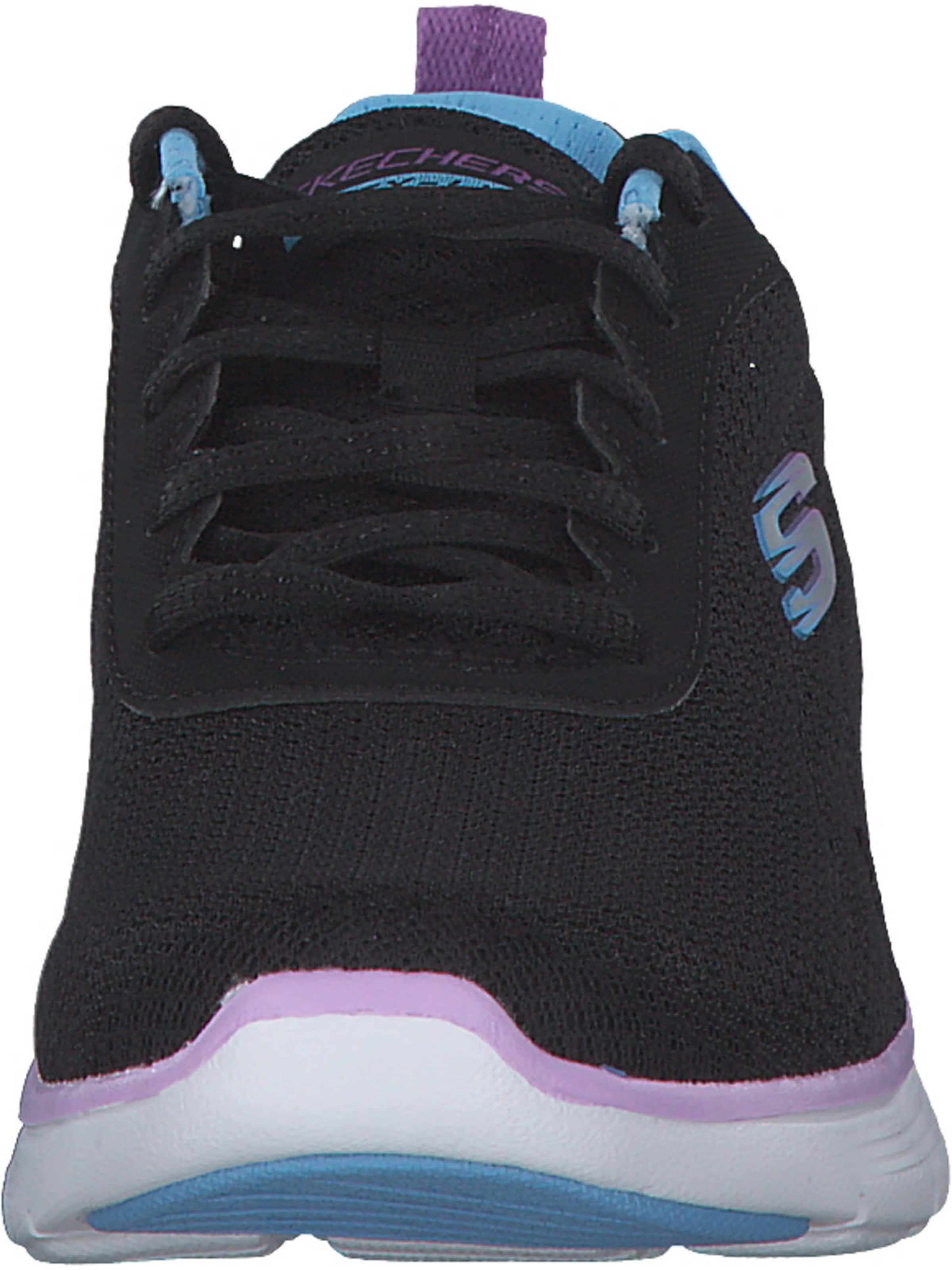 SKECHERS Veterschoen in Zwart