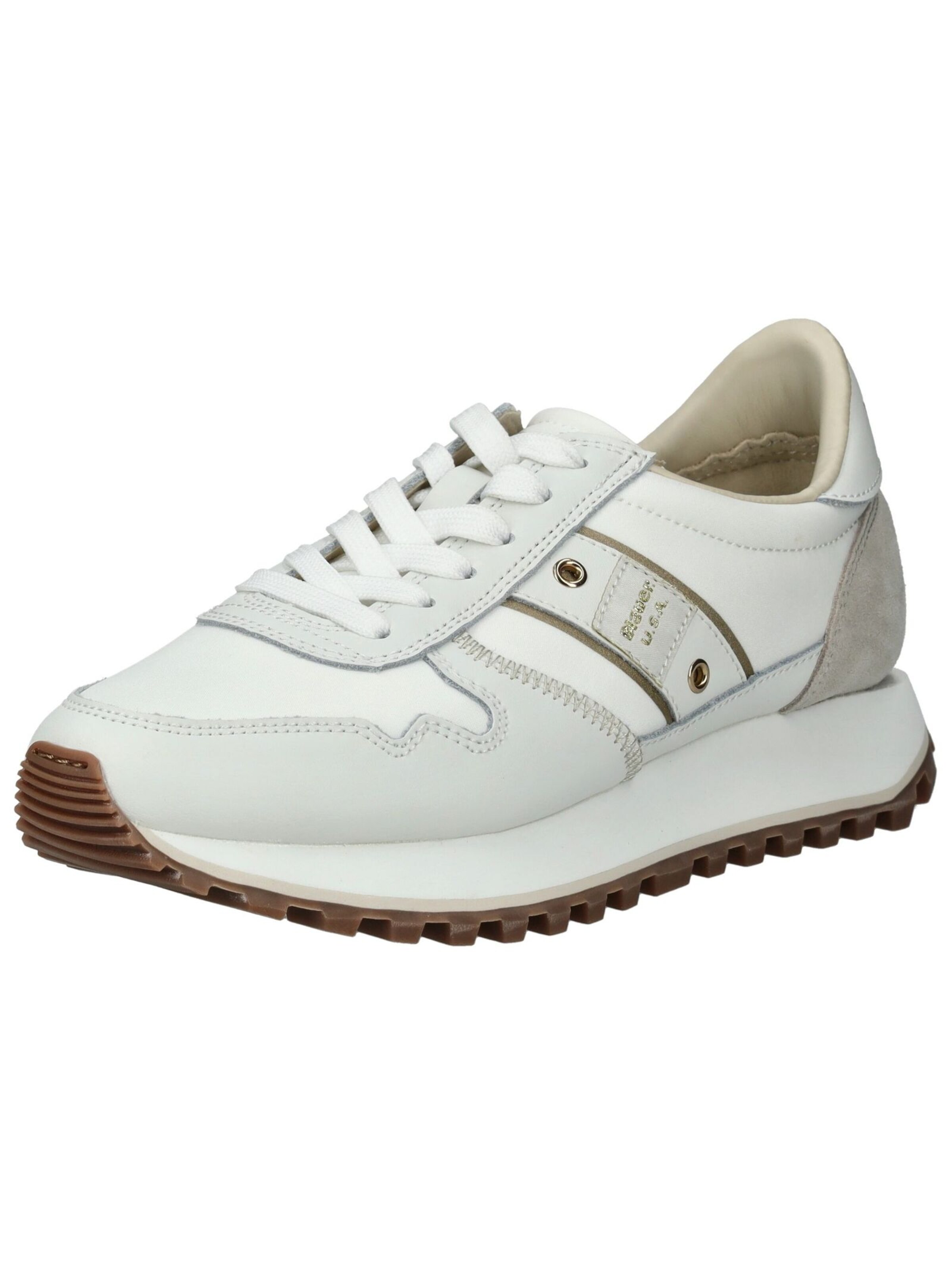 Sneaker bassa di Blauer.USA in bianco: frontale