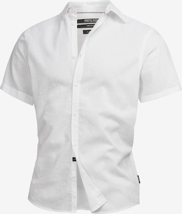 INDICODE JEANS Button Up Shirt ' INBravida ' in White: front