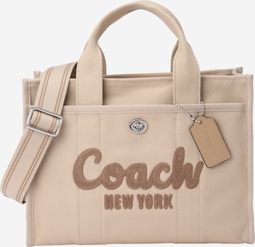 COACH Handtas in Beige: voorkant