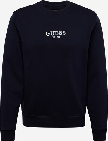 GUESS Sweatshirt in Blauw: voorkant