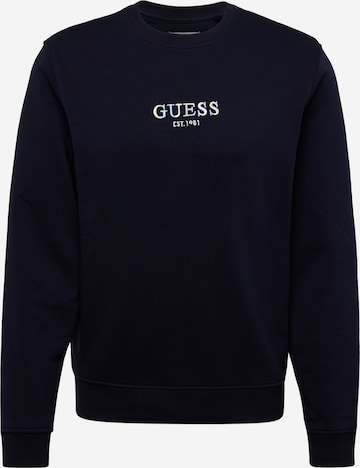 GUESSSweater majica - plava boja: prednji dio