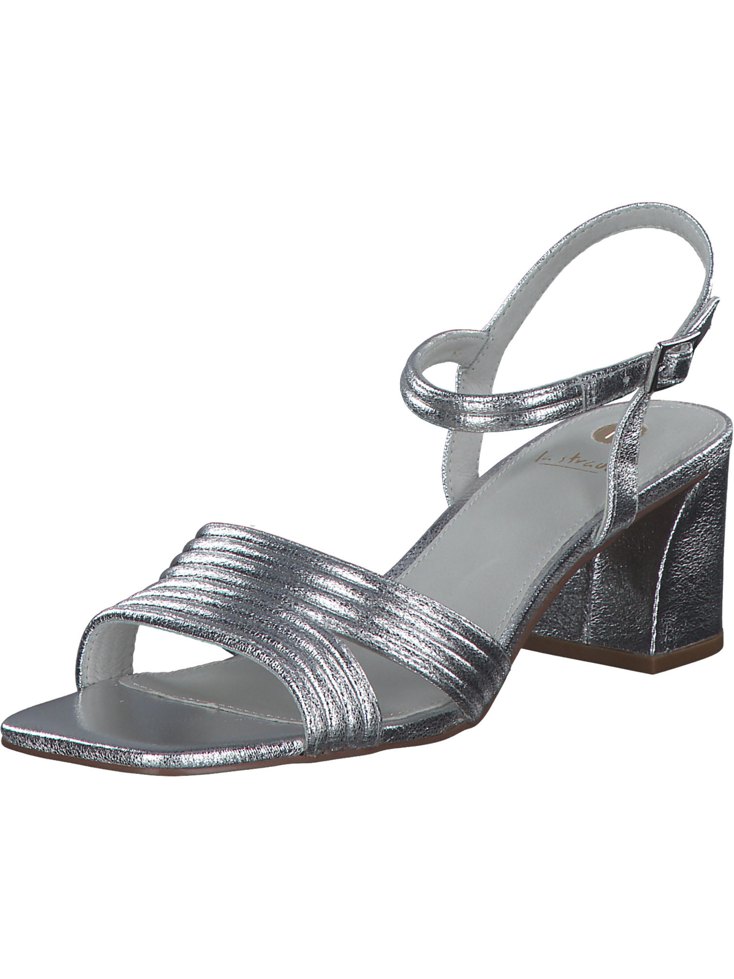 LA STRADA Sandale 'Elegance' in Silber: Vorderseite