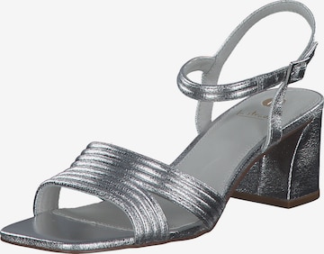 LA STRADA Sandals 'Elegance' in Silver: front