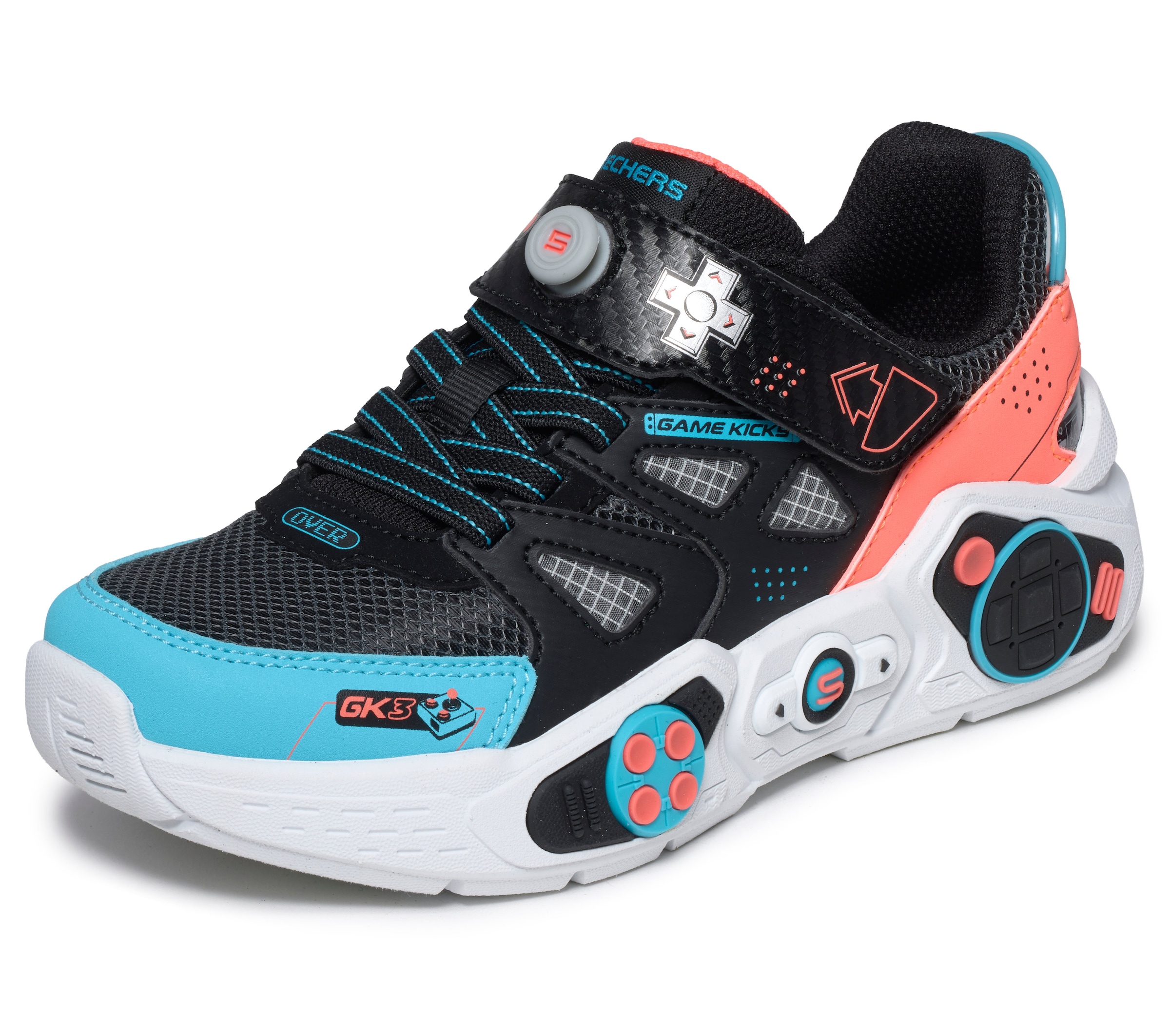 SKECHERS - Sapatilhas 'Gametronix 3.0' em preto: frente