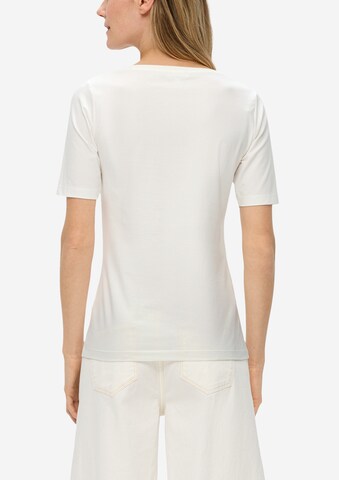 T-shirt s.Oliver en blanc : derrière