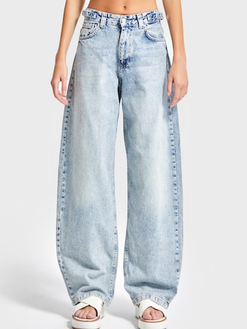 IT'S BASIC Loosefit Jeans 'Skater Mid Rise' in Blauw