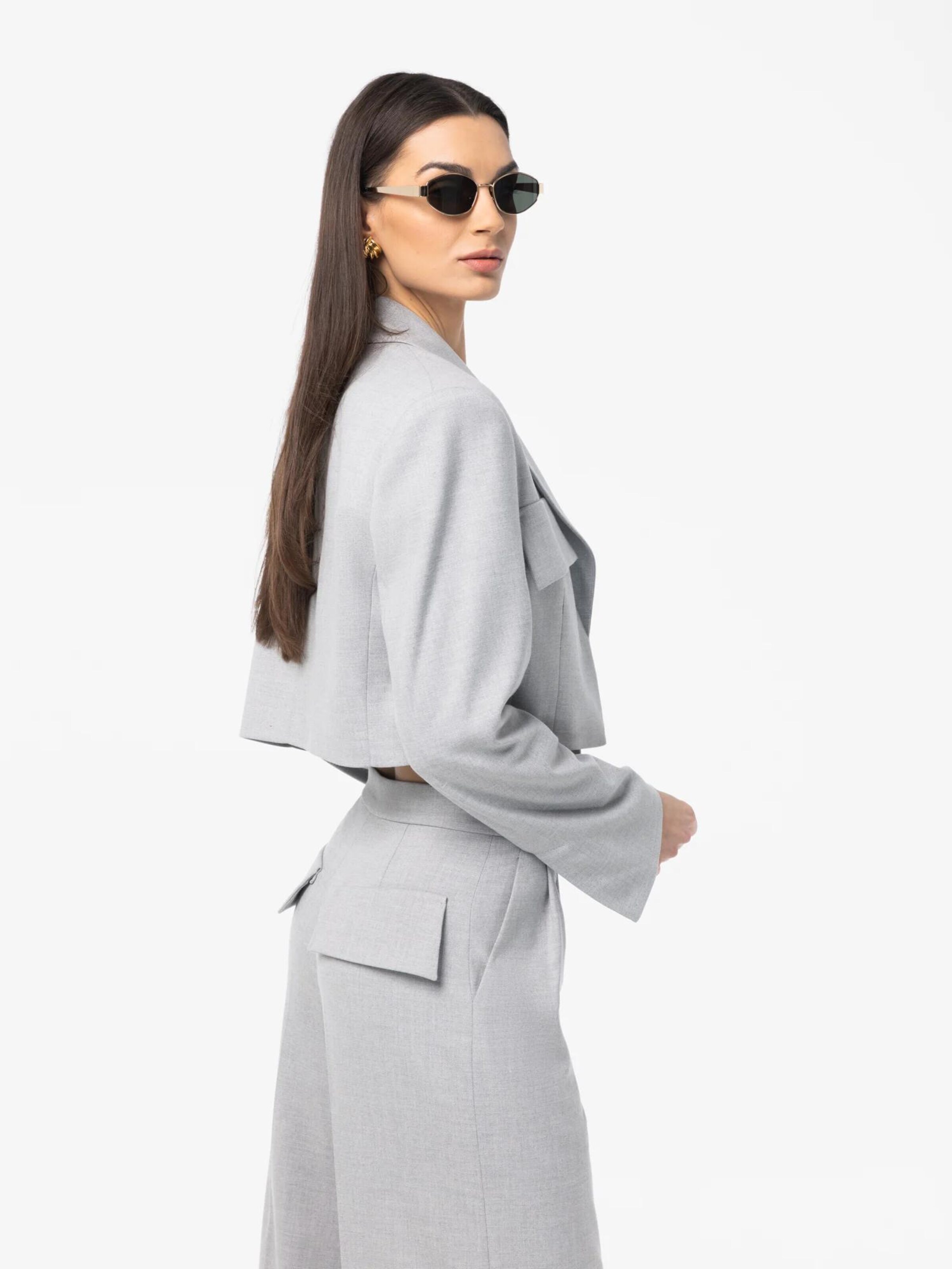 Blazer 'Theo' mandragora en gris