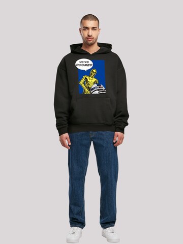 F4NT4STIC Sweatshirt 'C3-PO We're Doomed' in Zwart