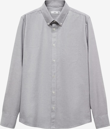 MANGO MAN Comfort fit Button Up Shirt in Grey: front