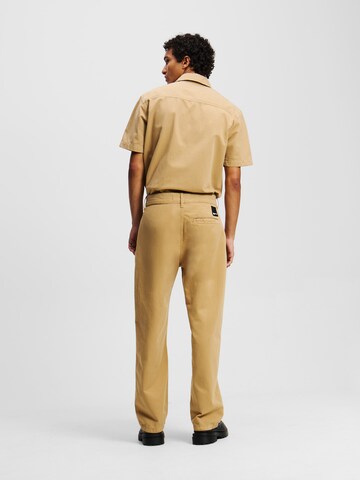 KARL LAGERFELD JEANS Regularen Chino hlače | rumena barva