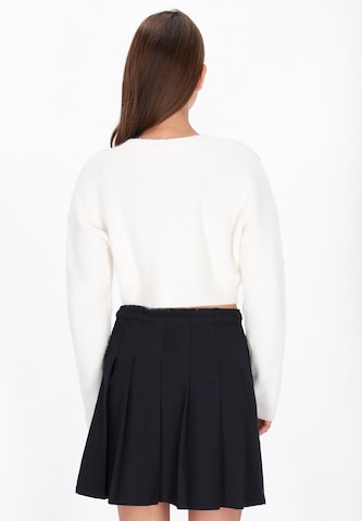 MYMO Πλεκτή ζακέτα σε λευκό