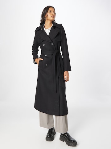 IVY OAK Ανοιξιάτικο και φθινοπωρινό παλτό 'CHARLOTTE' σε μαύρο: μπροστά